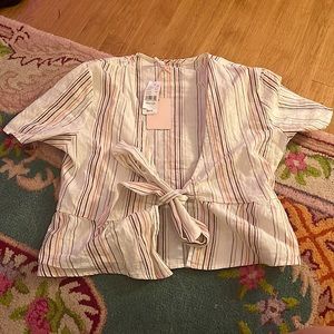 Pacsun Front-Tie Stripped shirt